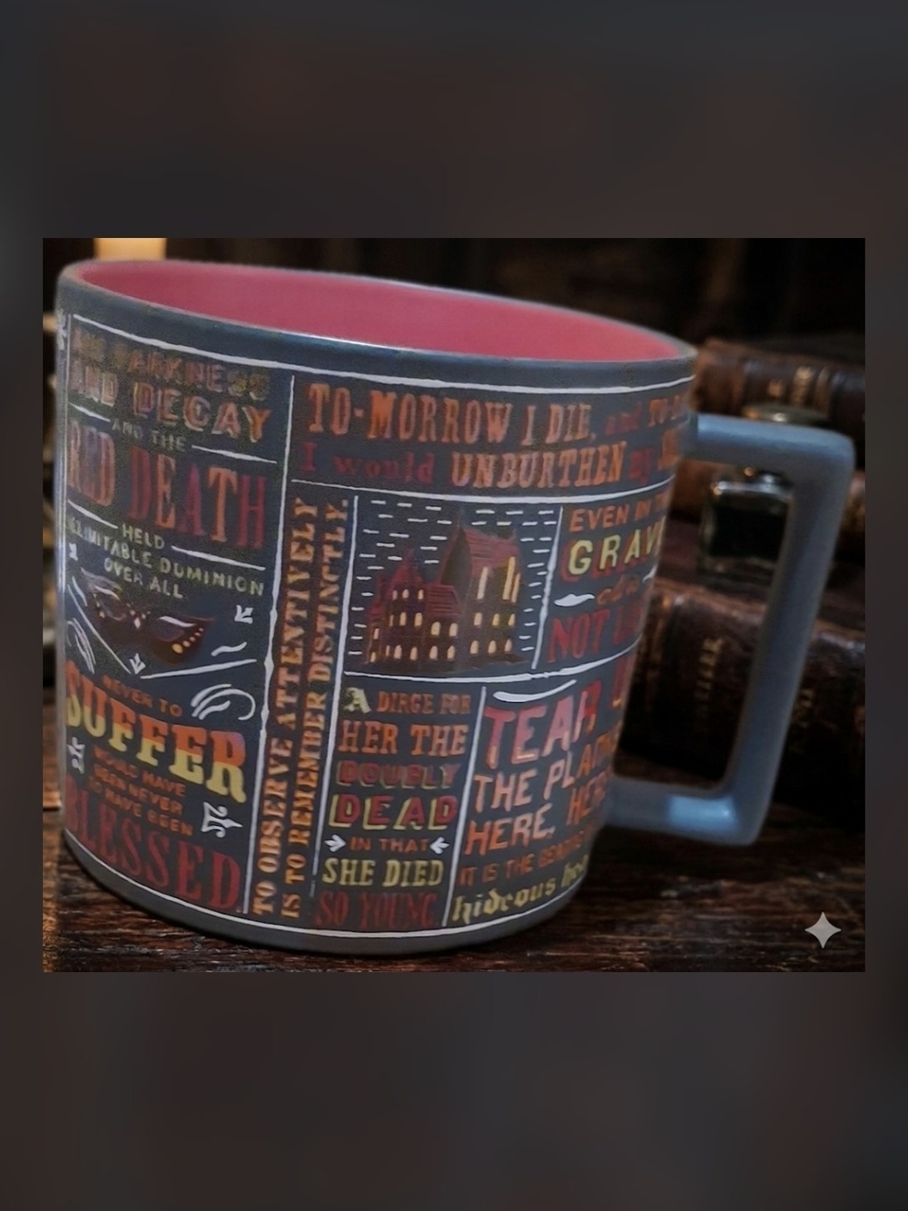 Unemployed Philosopher Guild Edgar Allen Poe Quotes Ceramic Mug